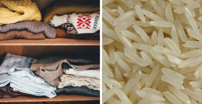 Das passiert, wenn du eine Tasse Reis in den Kleiderschrank stellst!