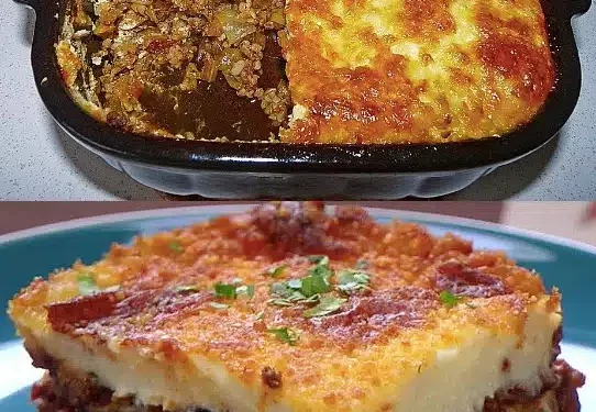 Moussaka mit Hack und Kartoffeln, schneller weg als man gucken kann