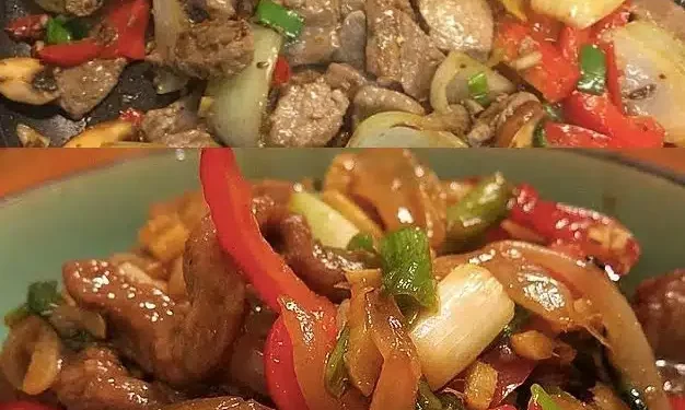 Chinesisches Rindfleisch mit Zwiebeln, Ein tolles Gericht sehr lecker!