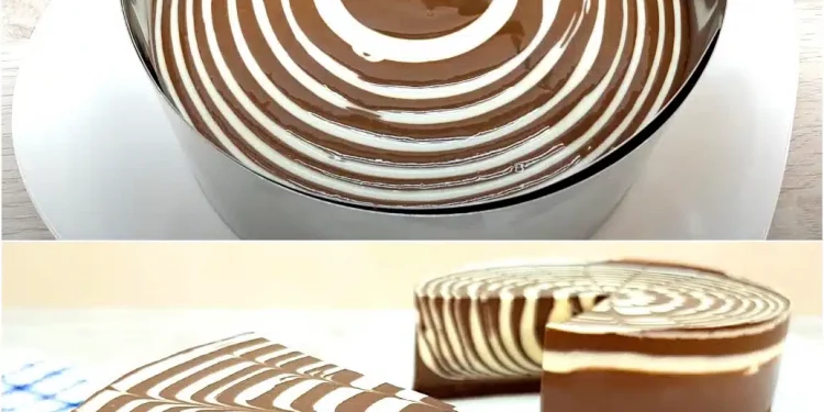 ZEBRA-Kuchen ohne Backen, ohne Mehl! Bereiten Sie dieses tolle Dessert schnell und einfach zu!