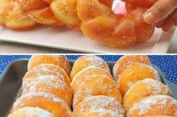 Hausgemachte frittierte Donuts