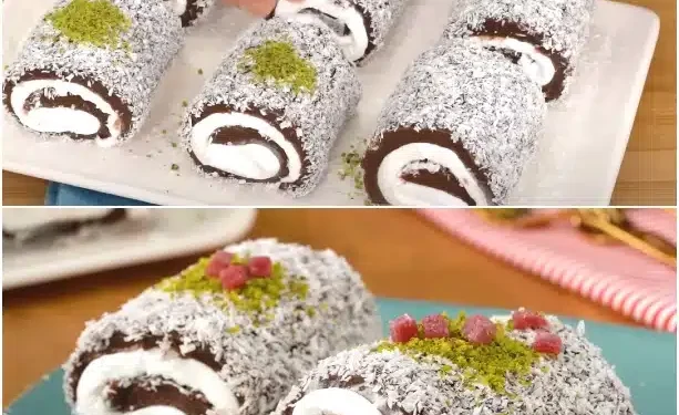 Zweifarbige Puddingrollen – super einfach zu machen, sieht aber trotzdem total beeindruckend aus!
