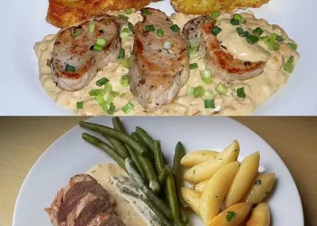 Schweinefilet in Sahnesauce , sowas von lecker ????