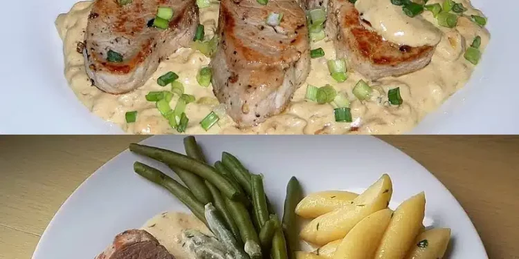 Schweinefilet in Sahnesauce , sowas von lecker ????