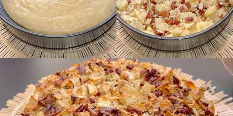 Flauschiger Apfelkuchen mit Nüssen: das Rezept für ein einfaches und duftendes Dessert