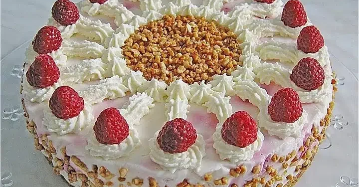 Pfirsich Melba Torte