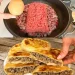 Hammermässig lecker und einfach zubereitet! Fladen gefüllt mit Hackfleisch richtig zum Sattessen !
