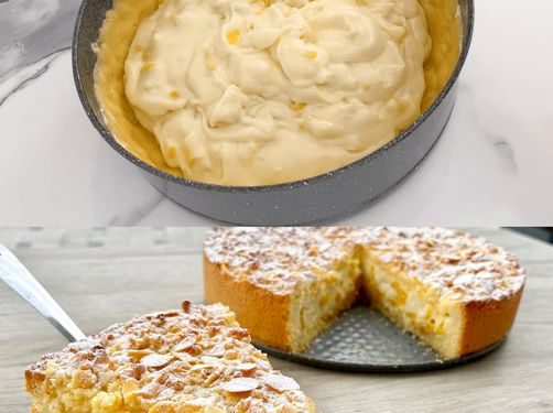 Pfirsich Sahnekuchen