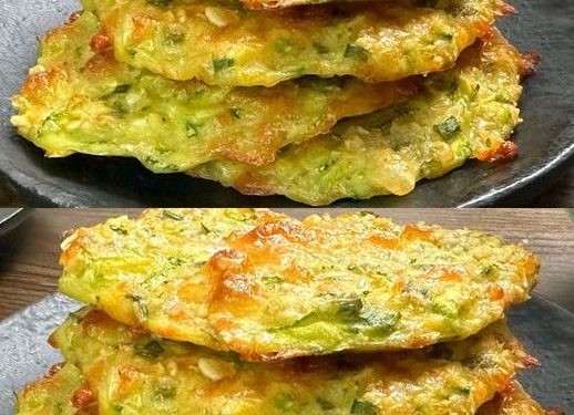 Zucchini-Puffer mit Haferflocken