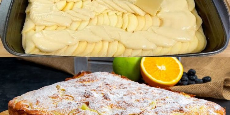 Apfelkuchen in 10 Min. Sie wissen, dass es köstlich ist, wenn Ihre Kinder mehr will!