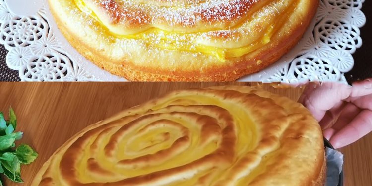 Apfelkuchen mit Vanillepudding, schmeckt nicht nur bei Oma gut!