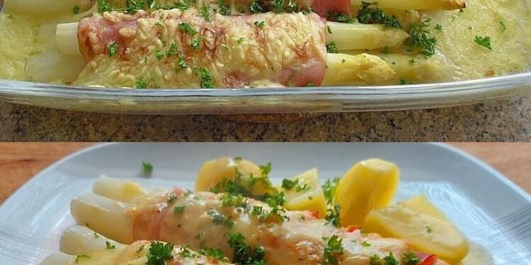 Spargel aus dem Ofen