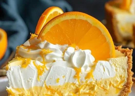 No Bake Orangencreamsicle-Käsekuchen