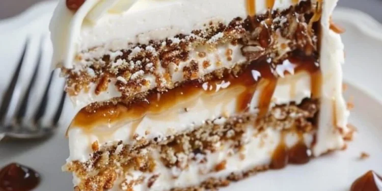 Hausgemachter Karamell-Crunch-Kuchen