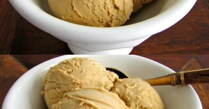 Selbstgemachtes Kaffeeeis aus nur 3 Zutaten und ohne Eier