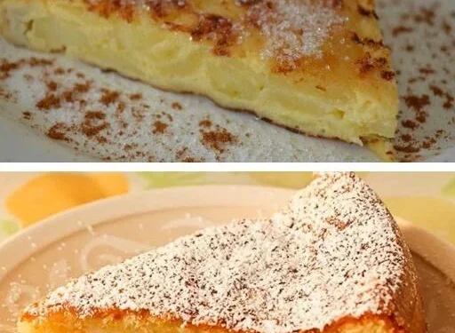 Das französische Dessert, zubereitet mit nur 1 Tasse Milch und 2 Äpfeln: Es hat sehr wenige Kalorien und ist in 10 Minuten zubereitet.