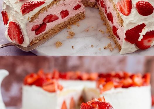 Quark-Sahne-Erdbeertorte