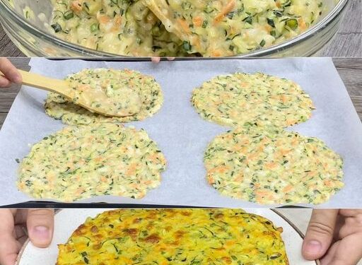 Gebackene Zucchini-Pizzen