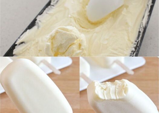 Cremiges Milcheis: Ein Löffel voller einfacher Freude