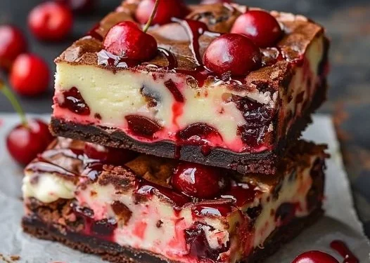Kirsch-Käsekuchen-Brownies