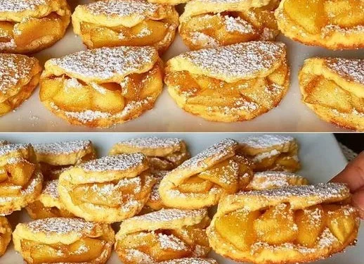 Köstliche, zartschmelzende Kekse mit nur 1 Apfel und 1 Ei!