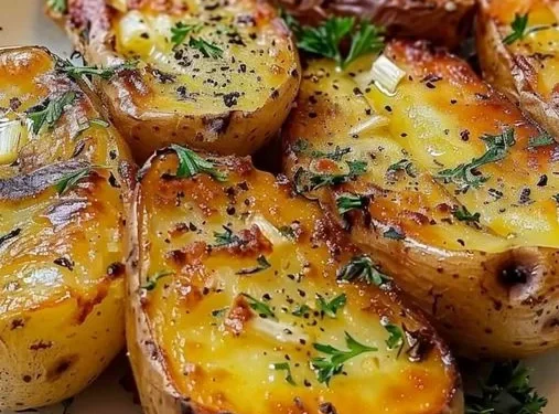 Ofenkartoffeln mit Knoblauch und Butter