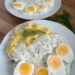 Eier in Dillsoße mit Kartoffeln
