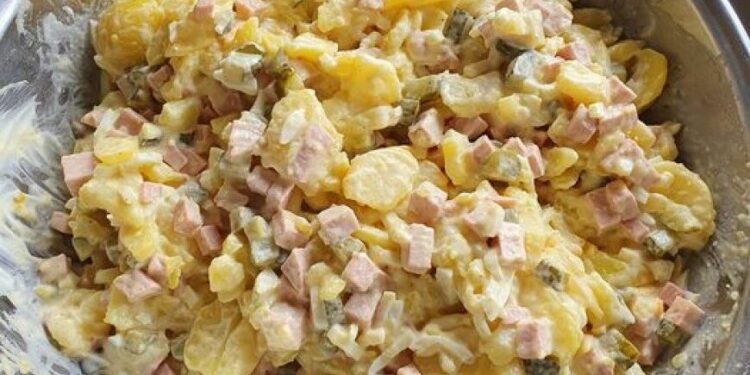 Ohne Schnickschnack, Frischer Kartoffelsalat zum Abnehmen mit 750 g Kartoffeln