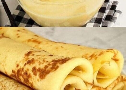 Quark Pfannkuchen mit Pudding ohne Mehl in 4 Minuten