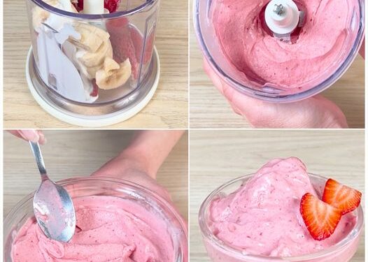 Erdbeerdessert mit Sekundenschnelle Zubereitung nur 3 Zutaten