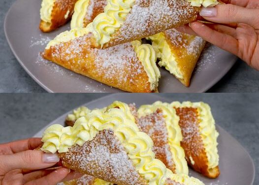 Teilchen mit 1 Packung Blätterteig und 1 Packung Pudding