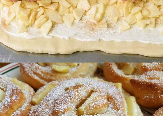 Superschnelle Apfelschnecken die backe ich 2x im Woche