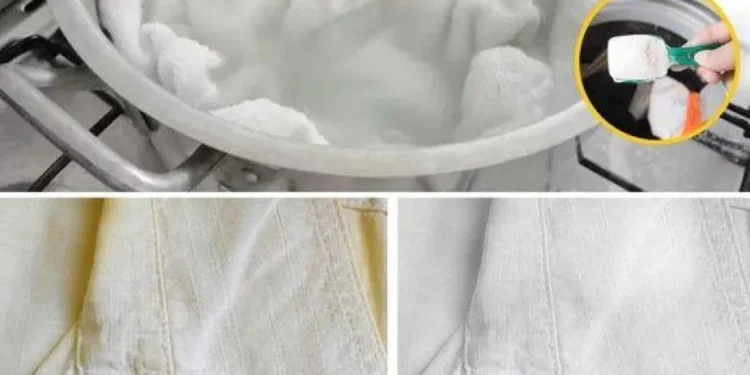 So bleichen Sie Ihre Wäsche auf und entfernen alte gelbe Flecken