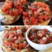 Bruschetta mit Tomaten und Knoblauch 10 Minuten Backzeit