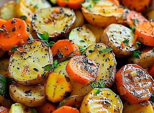 Zucchini Pfanne mit Kartoffeln in 15 Minuten zubereitet