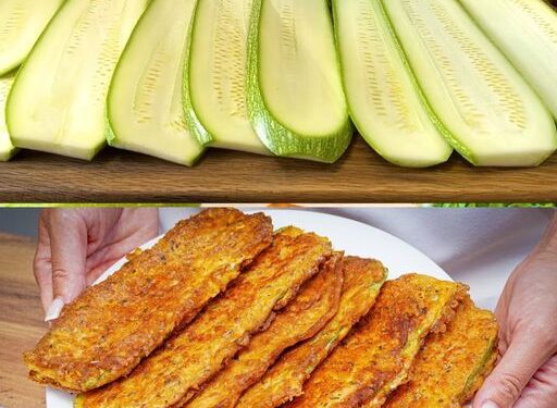 Panierte Zucchini-Scheiben mit Parmesan für jeden Tag 10 Minuten