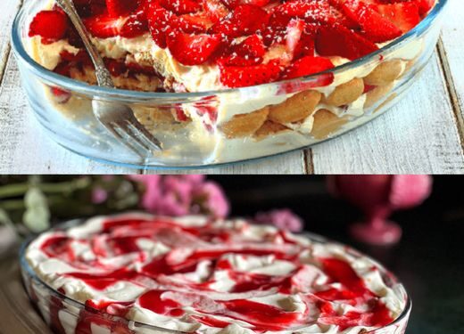 Der macht die Welt verrückt Erdbeer Tiramisu in 10 Minuten