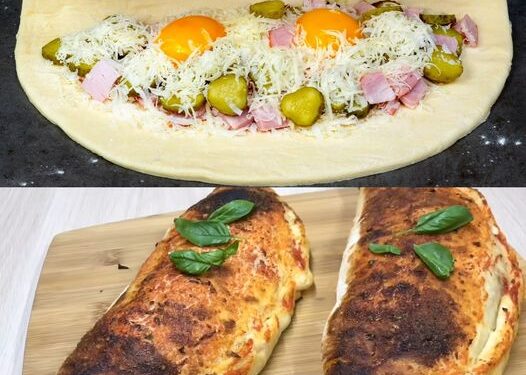 Blätterteig Calzone mit 100 g Salami & 150 g Käse