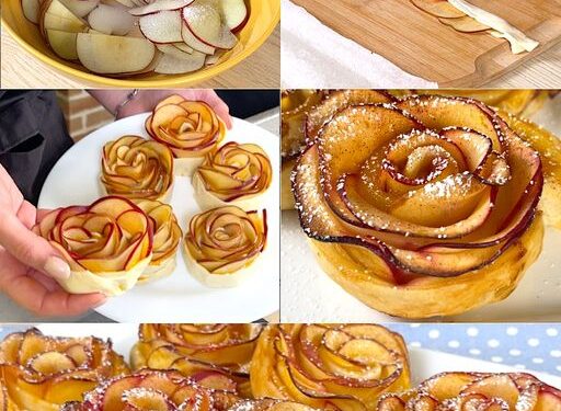 Apfelrosen Sie brauchen nur 3 Zutaten es ist so lecker!