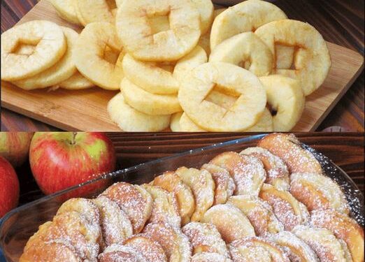 Apfelringe mit 300 ml Joghurt die backe ich fast 2x in Woche!