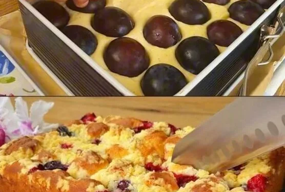 Möchte wer? Französischer Pflaumenkuchen in 10 Minuten