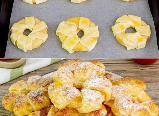 Die beste Leckerei aller Zeiten, Apfelringe mit 2 Rollen Blätterteig