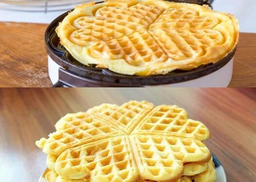 Superleckere Vanille Joghurt Waffeln in nur 1 Minute zubereitet