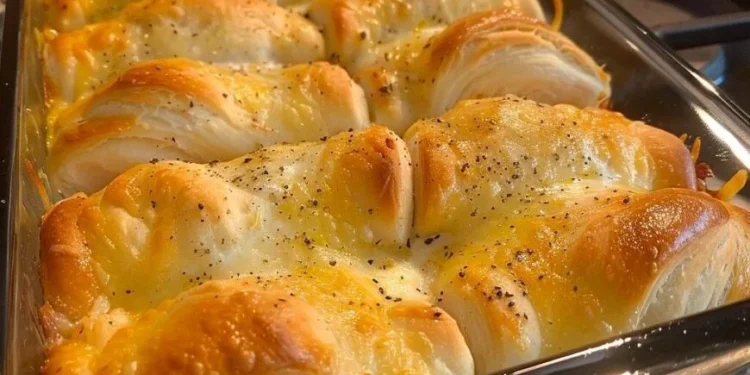 Auflauf mit Hühnchen und Bubble Biscuit