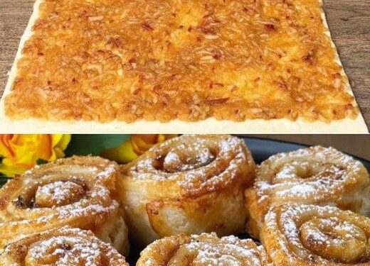 Wenn Sie Blätterteig haben, reibe einfach 3 Äpfel in 10 Minuten fertig!