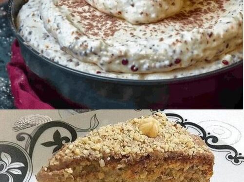 Omis Nusskuchen mit 4 Äpfeln, im Handumdrehen fertig!