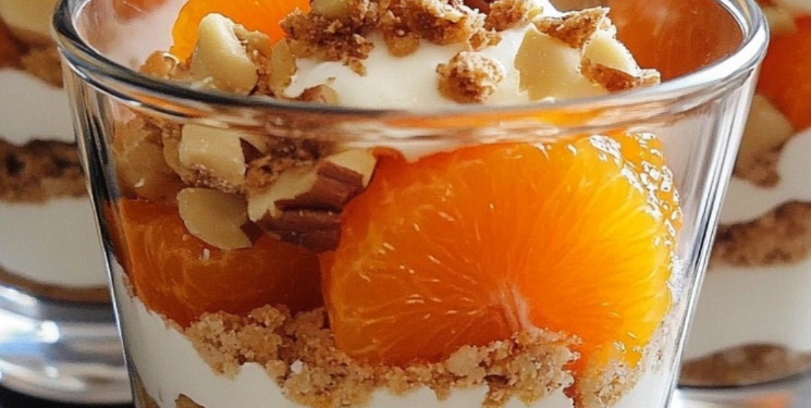 🍊 Spekulatius-Mandarinen-Quark-Creme – Ein weihnachtlicher Genuss mit Frische und Knusper! 🎄🍪