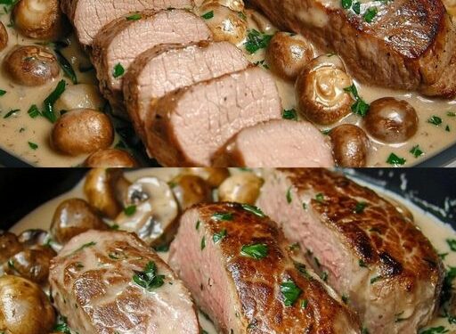 Filetpfanne mit 400 g Champignons für die ganze Familie