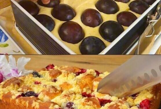 Möchte wer? Französischer Pflaumenkuchen in 10 Minuten