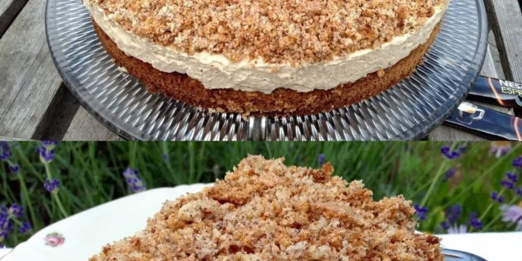 Die ist Suchtgefährlich, Espresso Nusstorte mit Kirschen